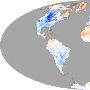 卫星图片显示北半球冬季地表温度异常(组图)