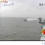 中国海军新型气垫艇在商船集结海域巡逻