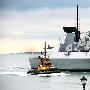 英国皇家海军最新一艘45型驱逐舰龙号开始服役