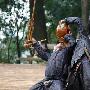 “最后一个枪手部落”岜沙征兵工作见闻岜沙男子(邹维荣 摄)