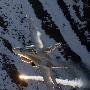 瑞士空军阿尔卑斯演习 多种战机参与