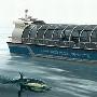 外形酷似海豚的绿色环保氢燃料电池客船[组图]