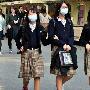 实拍韩国美女学生校服