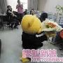 暴汗 杭州一男子扮成“熊样”求婚
