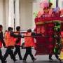 萧山一对80后 昨天婚礼上来了八抬大轿