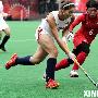 [组图]东亚运曲棍球比赛中国队1-0胜日本队