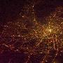 莫斯科夜景太空照公布:灯火通明似巨型蛛网(图)