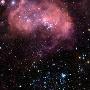 哈勃望远镜观测到神秘粉红色“大脑”星云