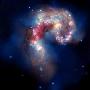 美国宇航局最新拍摄到壮观“天线星系”(图)