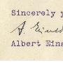 爱因斯坦70年前信件售价12.5万美元