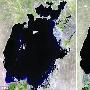 卫星图显示中亚“咸海”已近似完全干涸(组图)