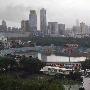 暴雨突袭武汉卓尔主场成一片汪洋 网友：北控请自备泳衣【组图】