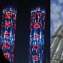江西双塔超迪拜 高303米获得世界最大的LED照明幕墙【图】