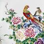 锦绣前程珐琅彩大圆盘