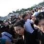 图文：罗京遗体告别仪式 周涛、王小丫素颜憔悴