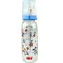 NUK250ML PC彩色卡通奶瓶（带1号仿真通气奶嘴） 蓝