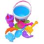 凤翔沙滩玩具桶装组合（蓝）