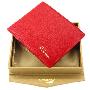 香港鳄鱼恤牌女士红色时尚横款钱包03-341DK4-04(红色)