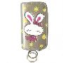 银色爱情兔三层钥匙包（赠时尚手机贴）