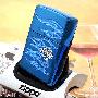 精品ZIPPO(蓝色火焰)豪华礼盒礼品套装打火机（含油、打火石） WM