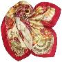 红日真丝大方巾（1902－红色）