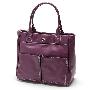 『浪美』紫色时尚双口袋单肩包10307007