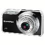 奥林巴斯U5000(黑色)数码相机 1200W像素5X变焦新颖时尚设计、美颜功能送4G卡/原装包/备用电池