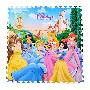 Disney正版迪士尼公主家族城堡篇EVA彩印儿童拼图地垫组合9片装 FS456