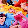 Disney正版迪士尼浪漫公主EVA彩印儿童拼图地垫组合4片装 FS0524