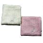 青青-超厚100%竹纤维方巾两条装 (白色+粉红色)