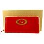 香港鳄鱼恤牌红色女士休闲时尚钱包06-333JZ11-04-红色