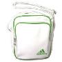 adidas阿迪达斯运动线条女士-环保-单肩-斜肩包-E34331（白/绿）