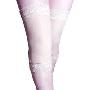 日本热销锗钛银纤维塑身膝关节专用蕾丝瘦腿袜套 (肤色)
