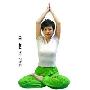 伊美姿瑜伽服套装YD-404 YD-775G白色 绿色M