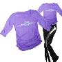 远阳瑜伽07秋款环保瑜珈服套装S203紫+P690黑配白 XL