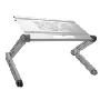 OMAX B6-2 脚多彩电脑桌(银白色)(加厚铝合金/散热功能/360度旋转关节/可快捷变动姿势/开合式电脑档板设计)
