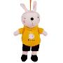 瑞奇比蒂外贸卡通兔子置物袋黄色帽衫 赠黑白猪兔毛手机链一对