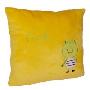 瑞奇比蒂-靠垫抱枕 青蛙的快乐时光黄色