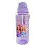 芭比透明吸管水瓶-500ML紫色双面娇娃1022