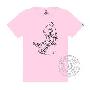 星座传奇——星座骨骼小人跳绳粉色T恤