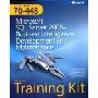 MCTS Self-Paced Training Kit (Exam 70-448): Microsoft® SQL Server® 2008 Business Intelligence Development and Maintenance (Self-Paced Training Kits) (Paperback)