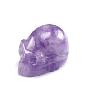 赛伊诺-天然紫水晶雕刻骷髅头摆件（附宝玉石鉴定证书）