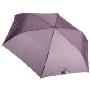 初雨三折超圆晴雨铅笔伞(大伞面) 深紫色印格子