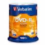 威宝 光盘 霸王龙4.7GB DVD-R100片桶装(95102)