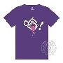 星座传奇——哈哈流星座口水紫色T恤