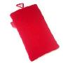 加大号PDA、PPC商务手机专用高档厚绒保护套（红色）