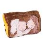 瑞奇比蒂 外贸品牌卡通情侣羊靠垫抱枕 褐色长方形