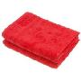 锦和婚庆枕巾2条装红JH07-99