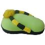 外贸粒子玩具造型靠枕 绿色拖鞋