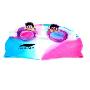 水之星卡通儿童硅胶泳镜紫色397-6(送泳帽一个)